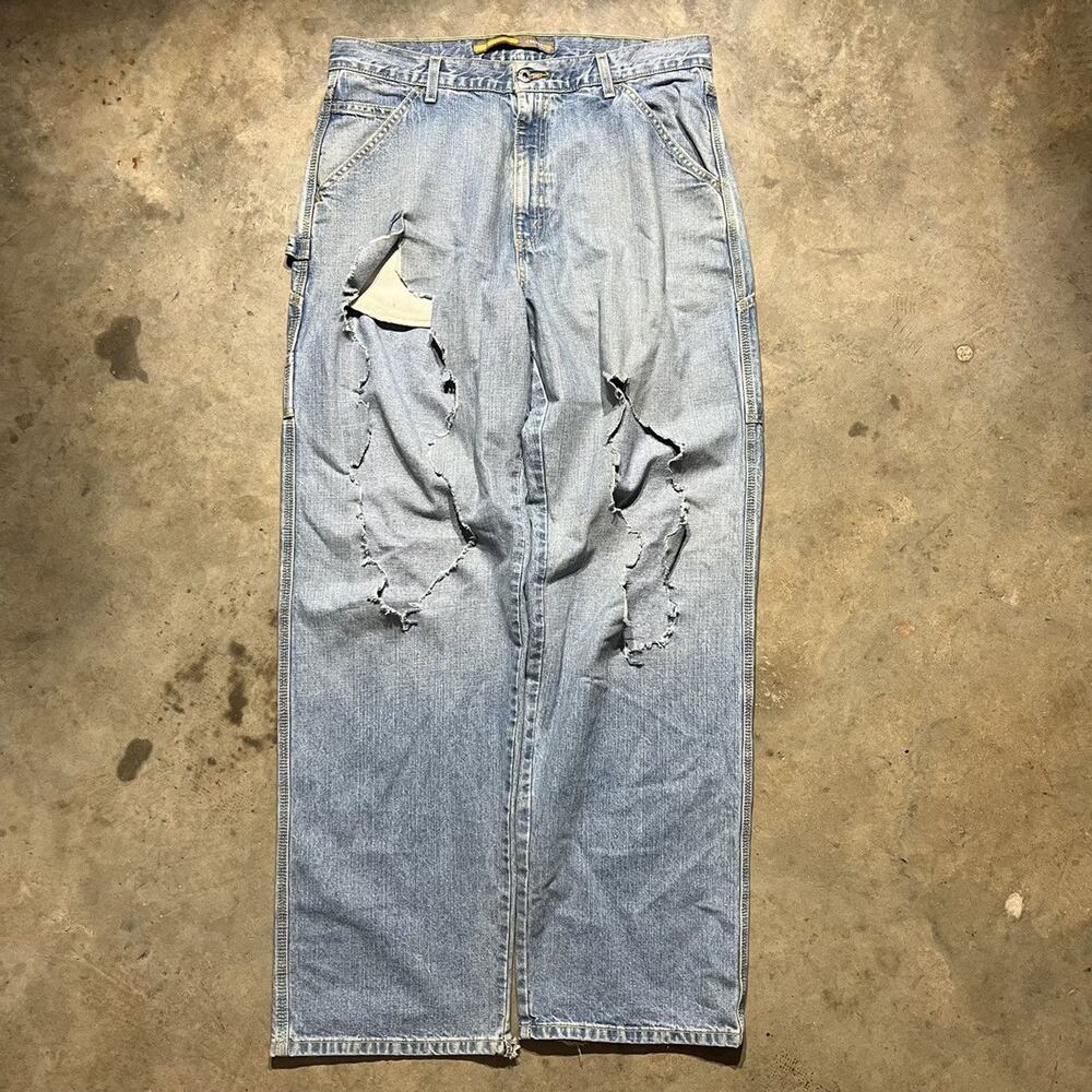 Vintage Y2k Levi's Silver Tab Distressed Carpenter Jeans